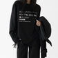ラウンドネックプリントロングTシャツ SL744