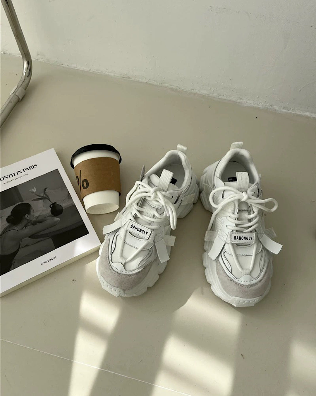 プラットフォームレースアップスニーカー SL831