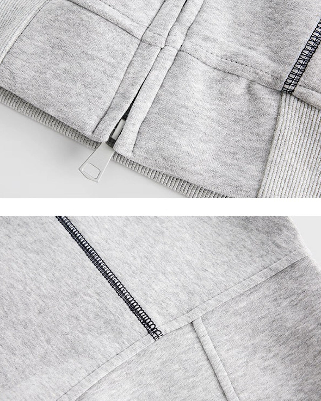 アウトステッチジップアップパーカー SL715