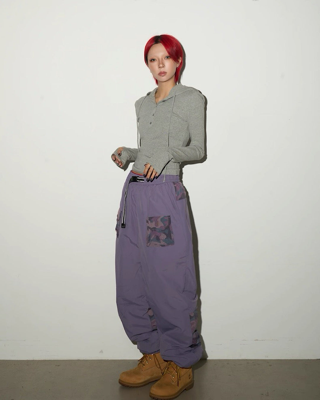 カラーブロックダウンパンツ SL805