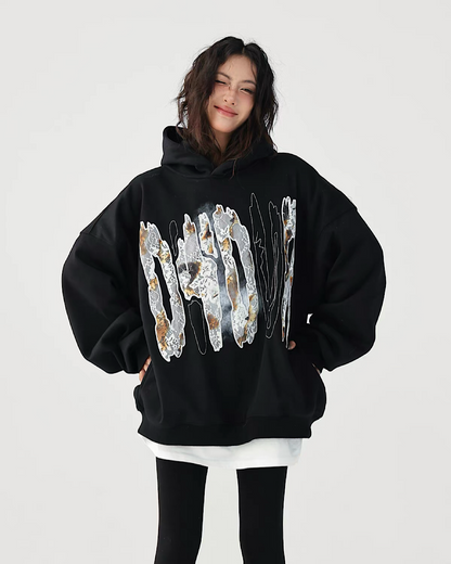 レースデザインロゴフーディ SL801