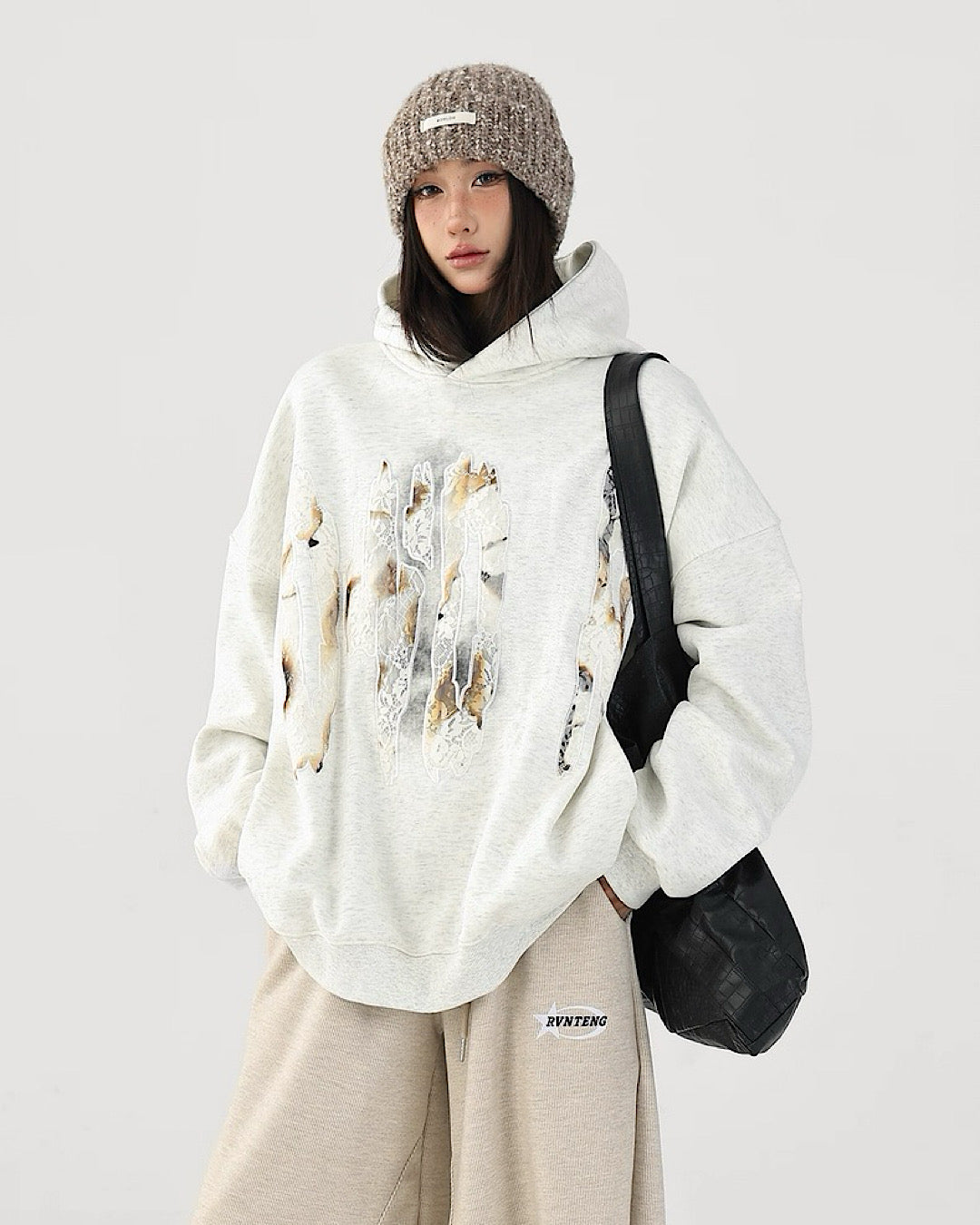 レースデザインロゴフーディ SL801