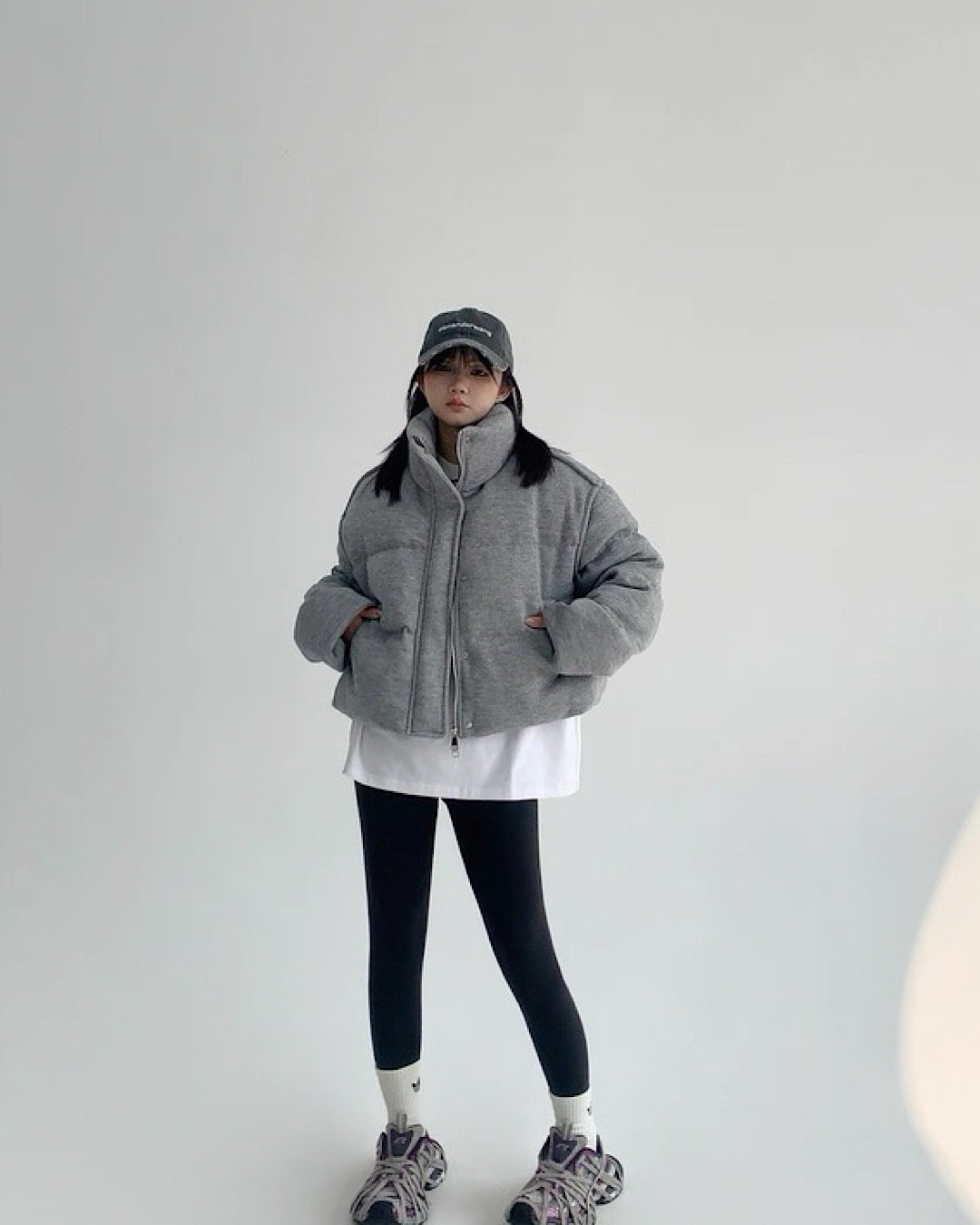 スタンドカラーパデットジャケット SL795