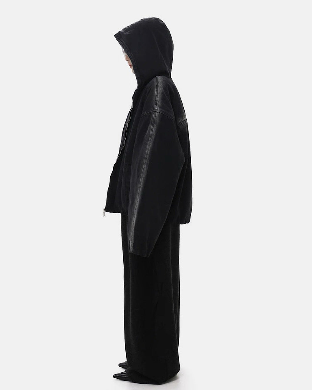 ウォッシュドデニムフードジャケット SL825