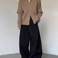 センターラインワイドカーブパンツ/セットアップ M029