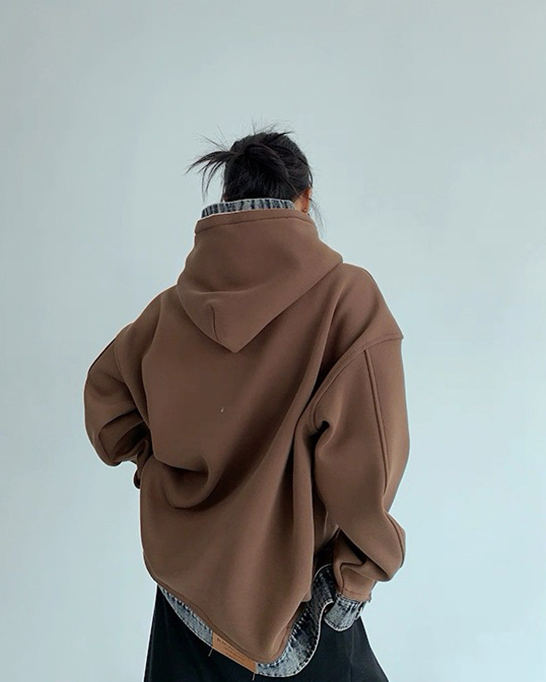 レイヤードライクデニムフーディ SL762