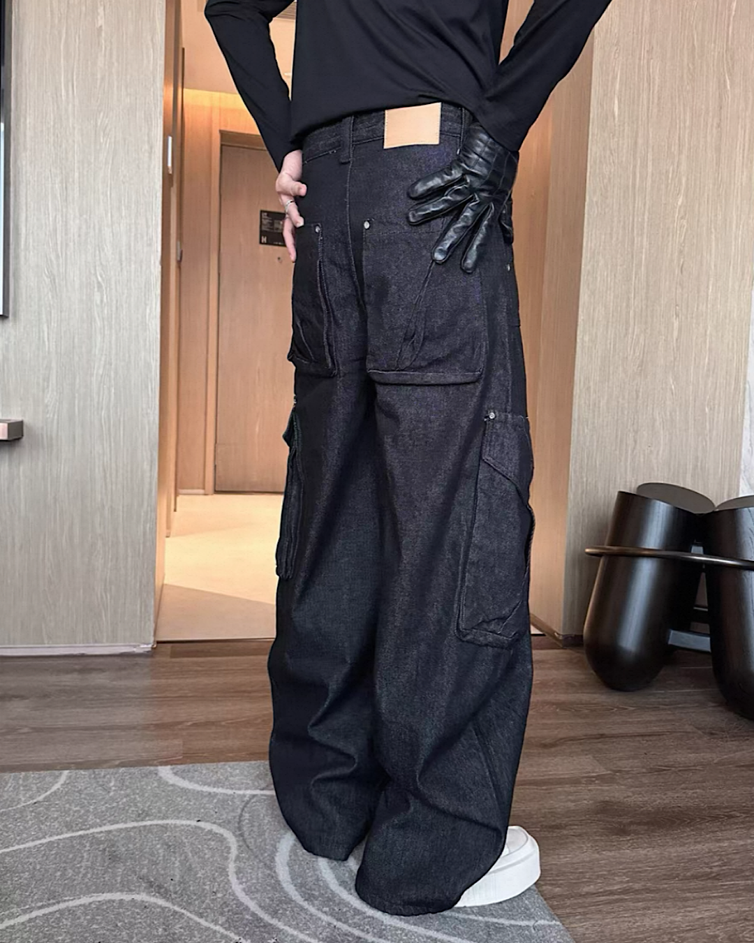 カーゴデニムカーブパンツ M004