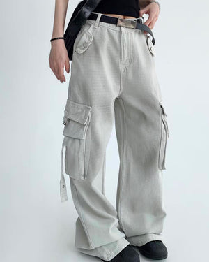 Ron Hermam ウォッシュ加工カットオフカーゴパンツ ウォッシュ加工デニムカーゴパンツ SL158 – THE SOL93