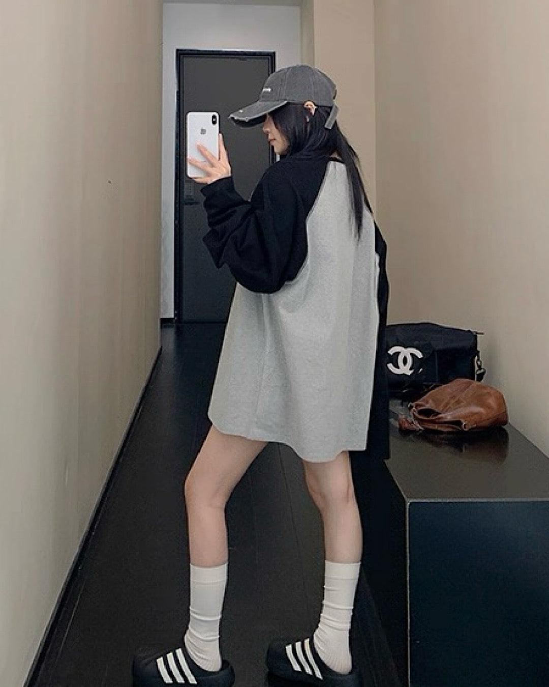 キーネックラグランTシャツ SL709