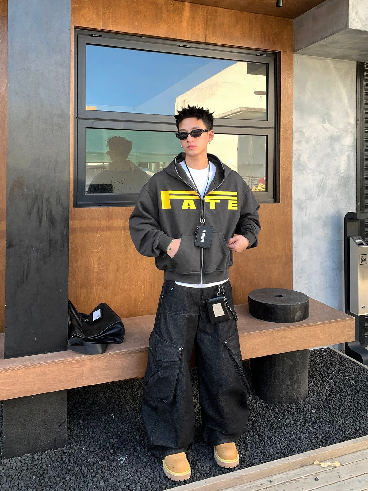 カーゴデニムカーブパンツ M004