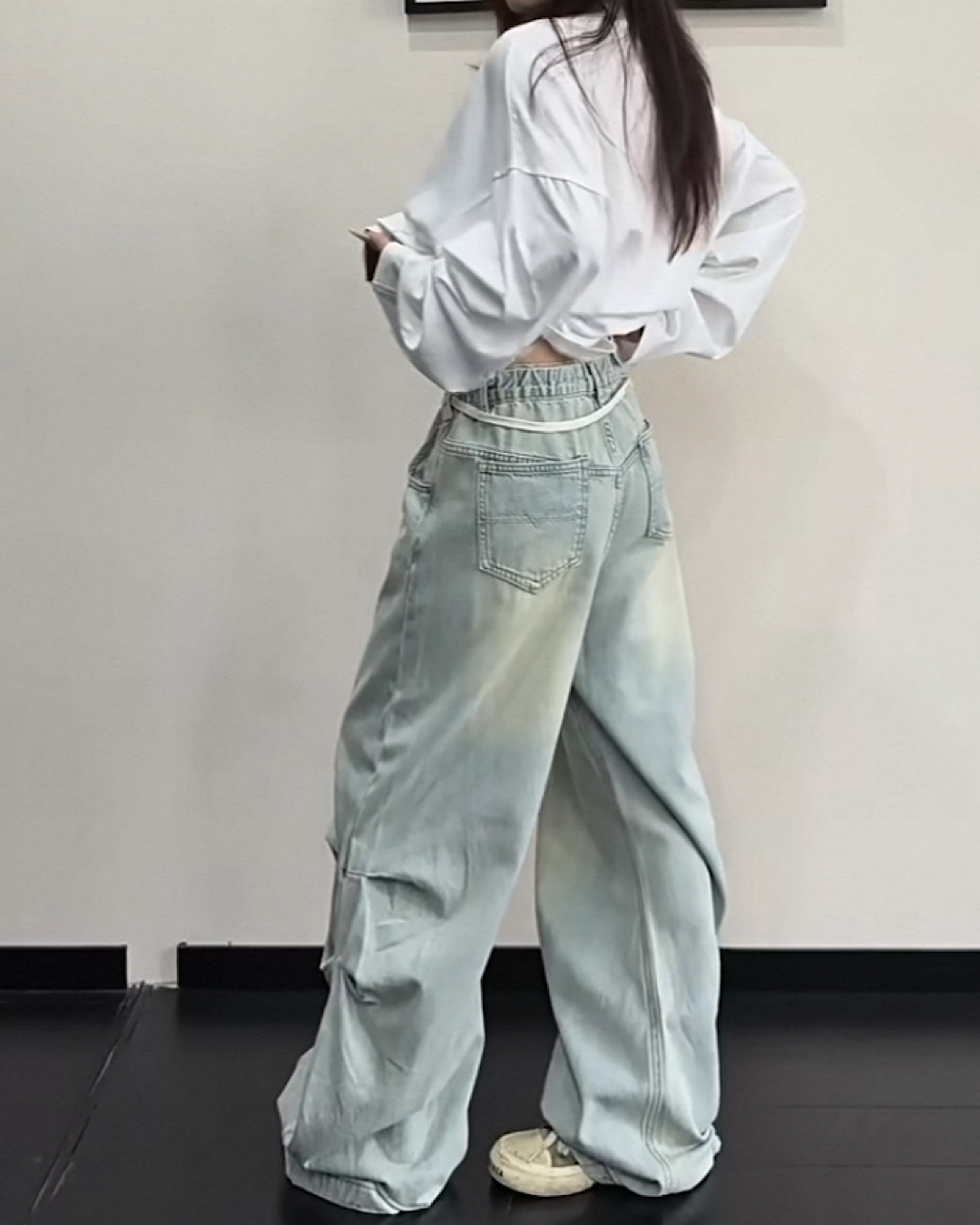 ウォッシュデニムパンツ SL980