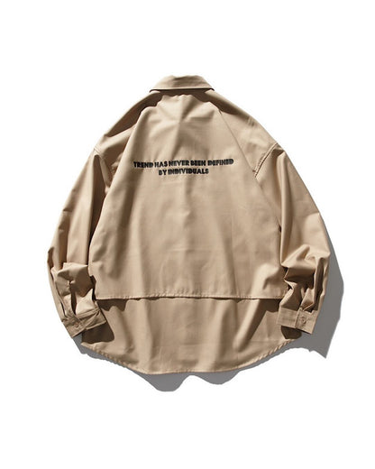 バックプリントオーバーサイズシャツ SL001