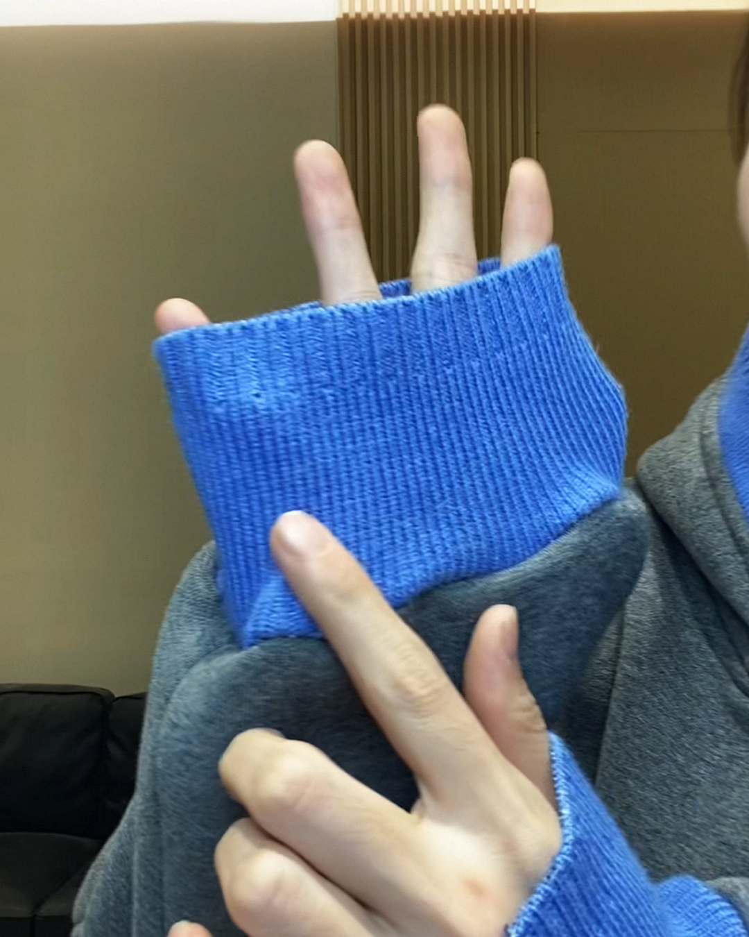 カラーブロックロゴフーディ SL781