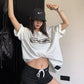 レースデザインロゴTシャツ SL925