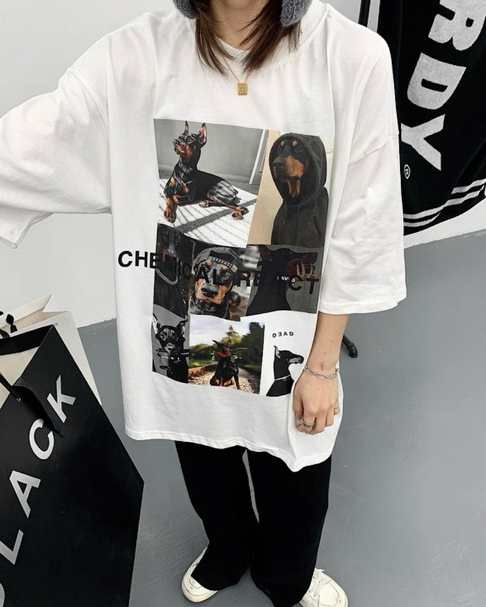 ピクチャープリントTシャツ SL870