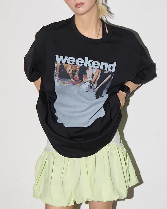 WeekendプリントＴシャツ SL918