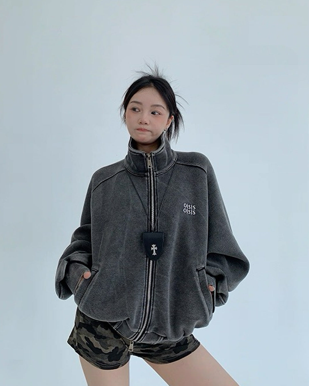 Noodles グレー ジップアップジャケット L snow peak（スノーピーク） ジップアップブルゾン X-LARGE グレー