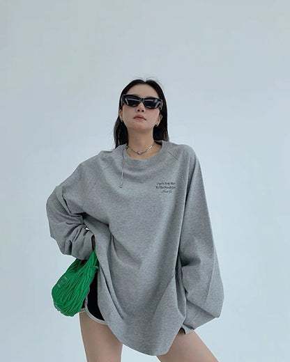 バックプリントルーズロングTシャツ SL748