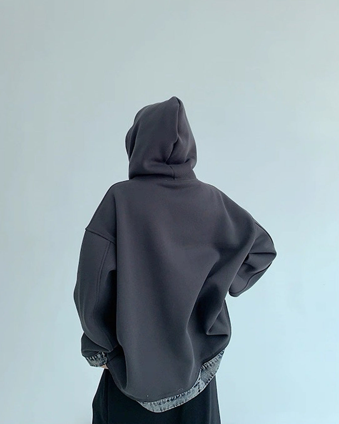 レイヤードライクデニムフーディ SL762