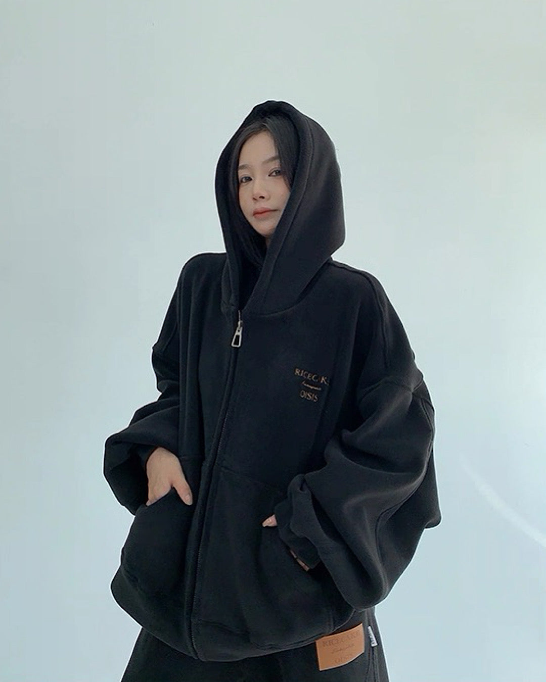 ブラッシュドジップアップパーカー/パンツ/セットアップ SL841