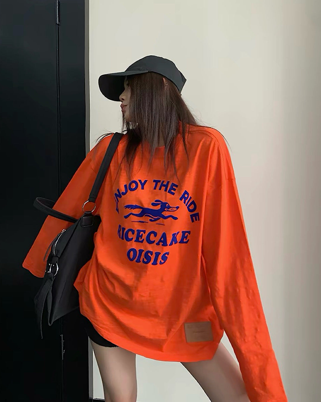 フロッキープリントロングTシャツ SL971