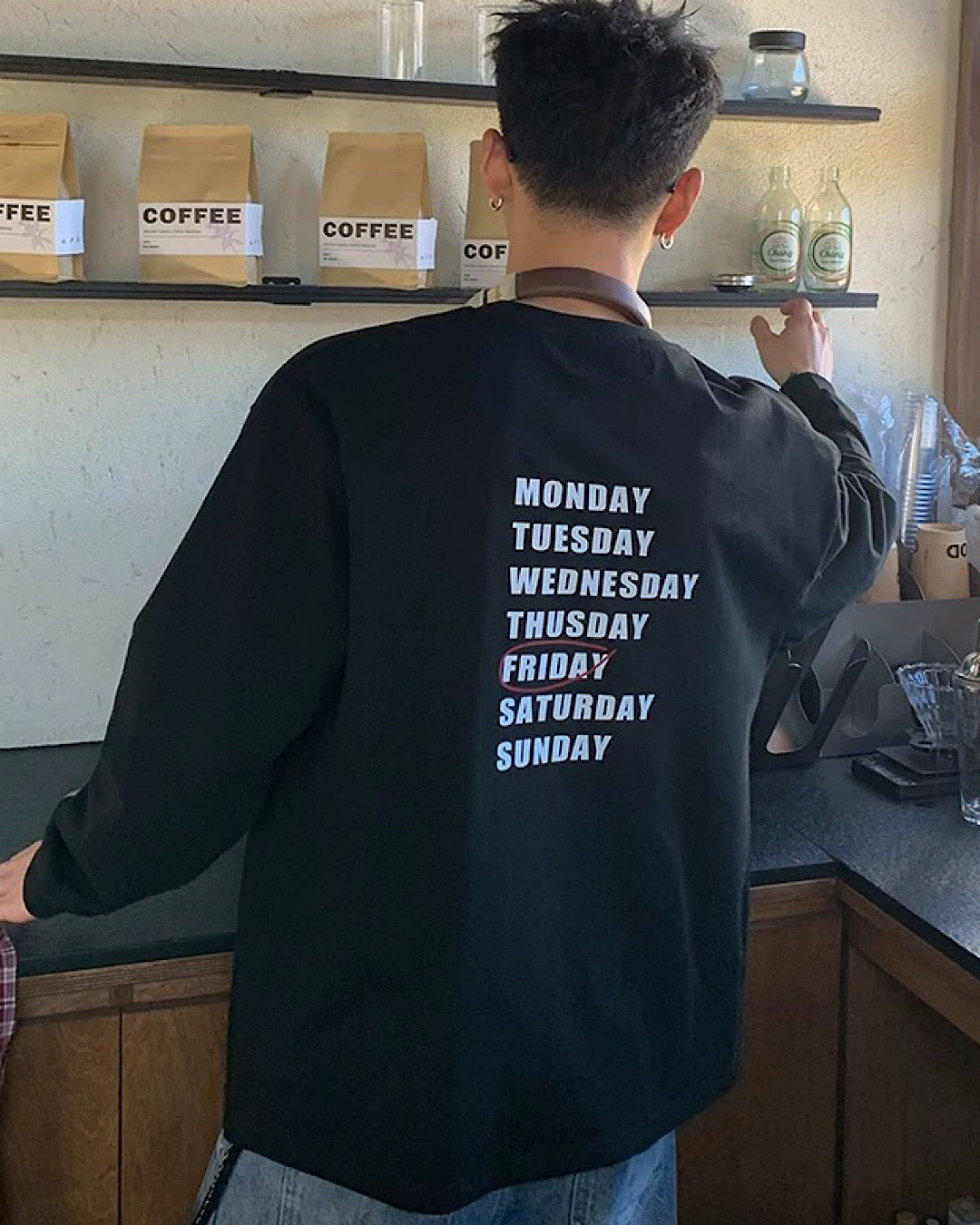 ナンバリングロングTシャツ M005