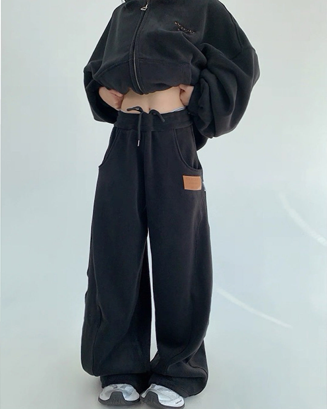 ブラッシュドジップアップパーカー/パンツ/セットアップ SL841