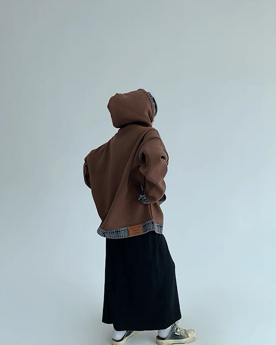 レイヤードライクデニムフーディ SL762