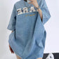エンブロイダリーロゴデニムTシャツ SL053