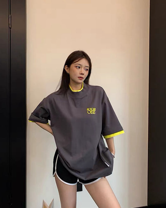 レイヤードライクTシャツ SL923