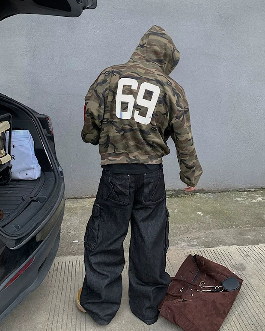 カーゴデニムカーブパンツ M004