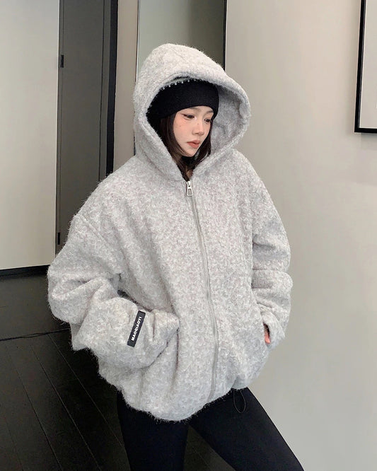 ショートボアジップアップコート SL828