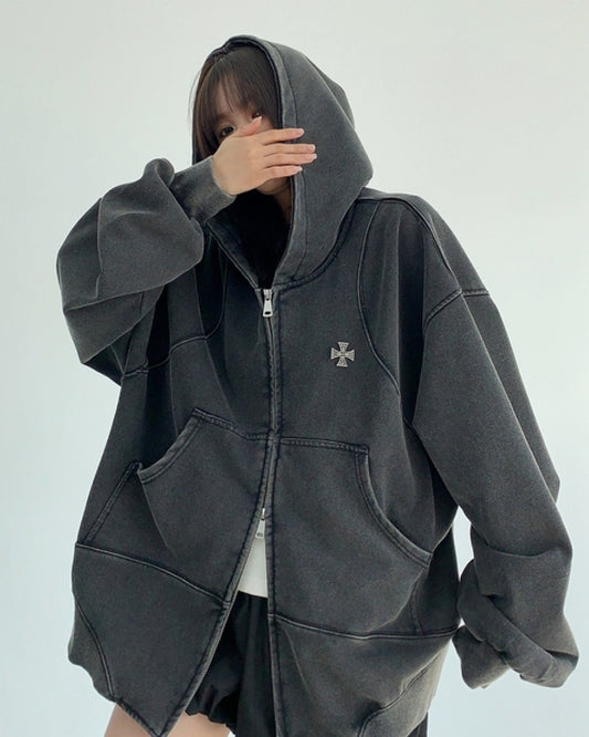 アイアンクロスジップアップパーカー SL533