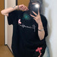 フラワーパッチTシャツ SL560