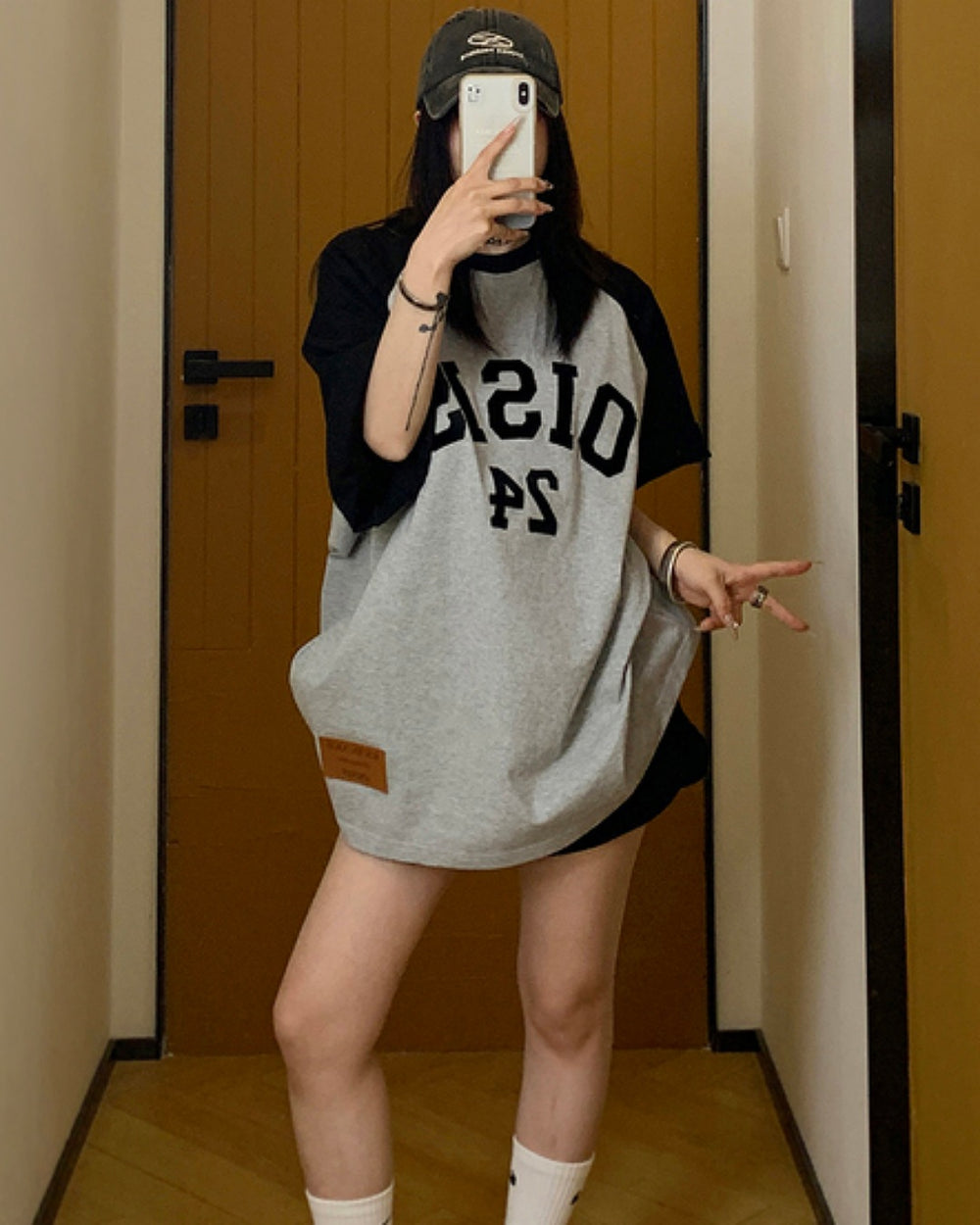 ナンバリングラグランTシャツ SL565