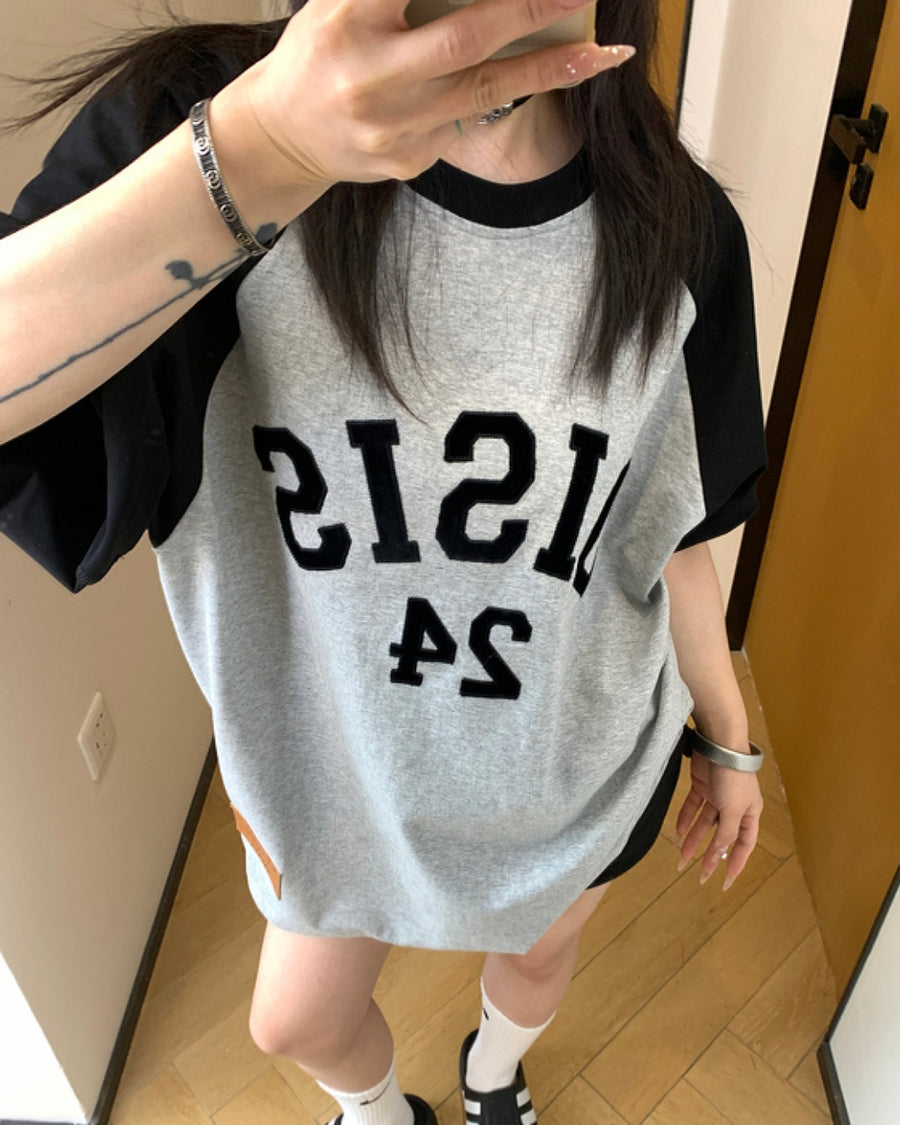 ナンバリングラグランTシャツ SL565