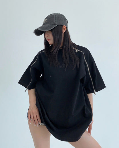 スリーブジッパーTシャツ SL586
