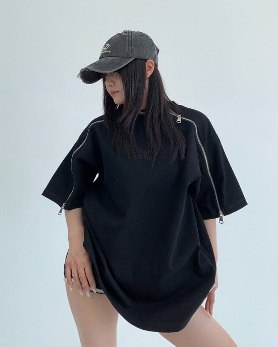 スリーブジッパーTシャツ SL586