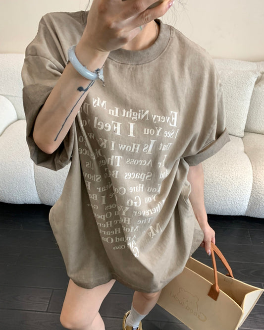 オールドプリントTシャツ SL628