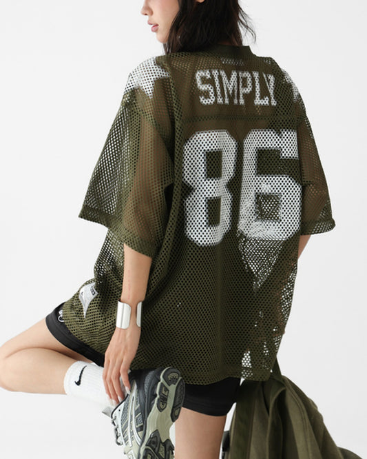 ナンバリングメッシュTシャツ SL636