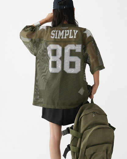 ナンバリングメッシュTシャツ SL636