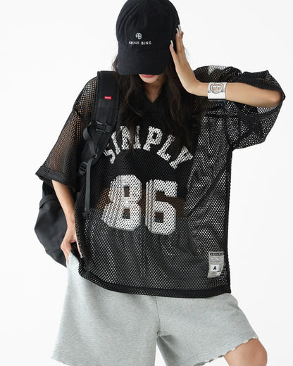 ナンバリングメッシュTシャツ SL636