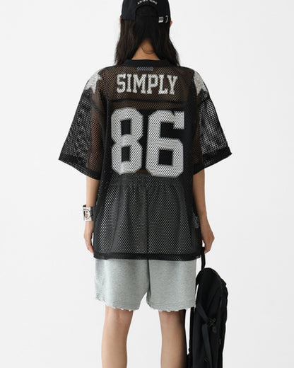 ナンバリングメッシュTシャツ SL636