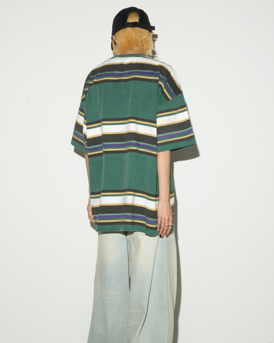 マルチカラーボーダーTシャツ SL646