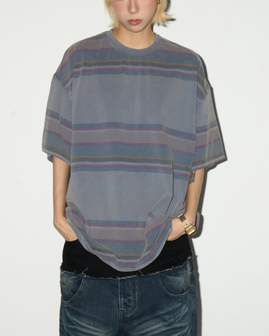 マルチカラーボーダーTシャツ SL646