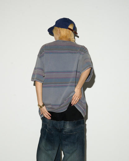 マルチカラーボーダーTシャツ SL646