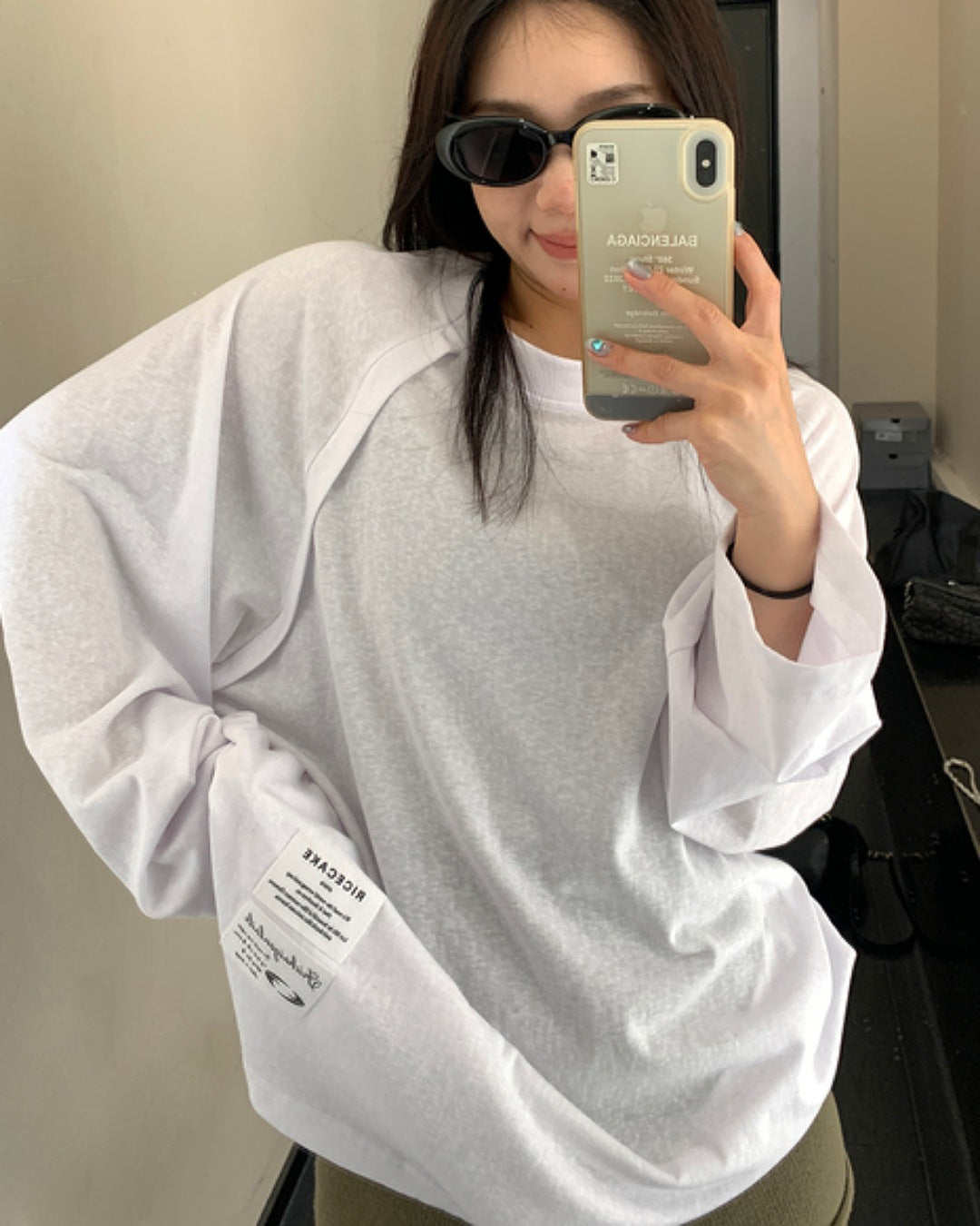 ポイントタグロングスリーブTシャツ SL663