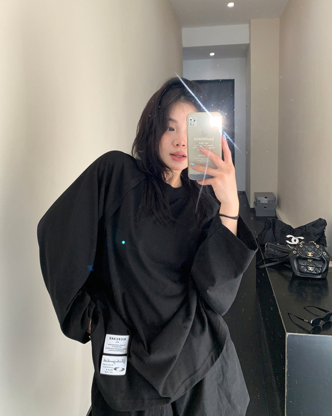 ポイントタグロングスリーブTシャツ SL663