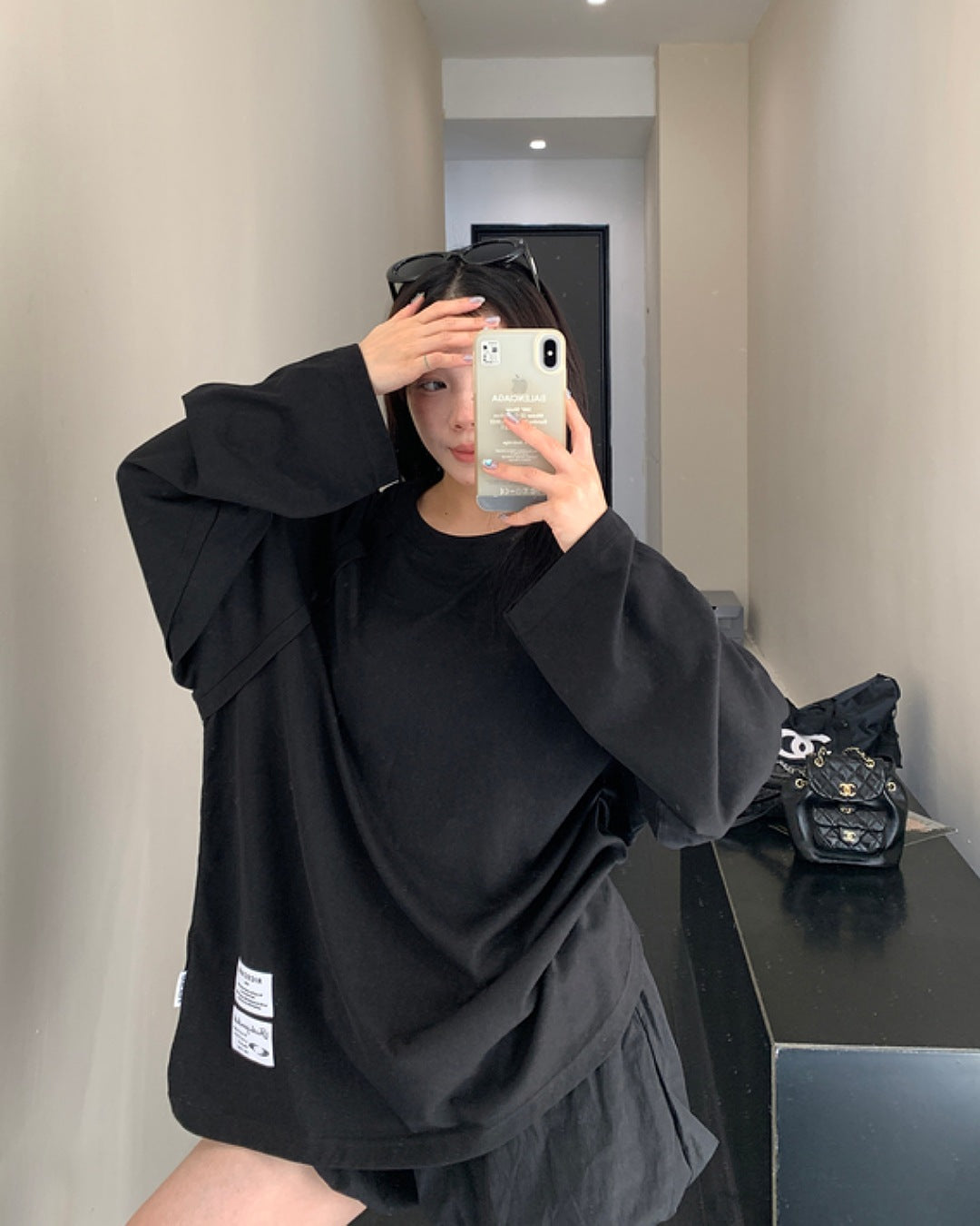 ポイントタグロングスリーブTシャツ SL663