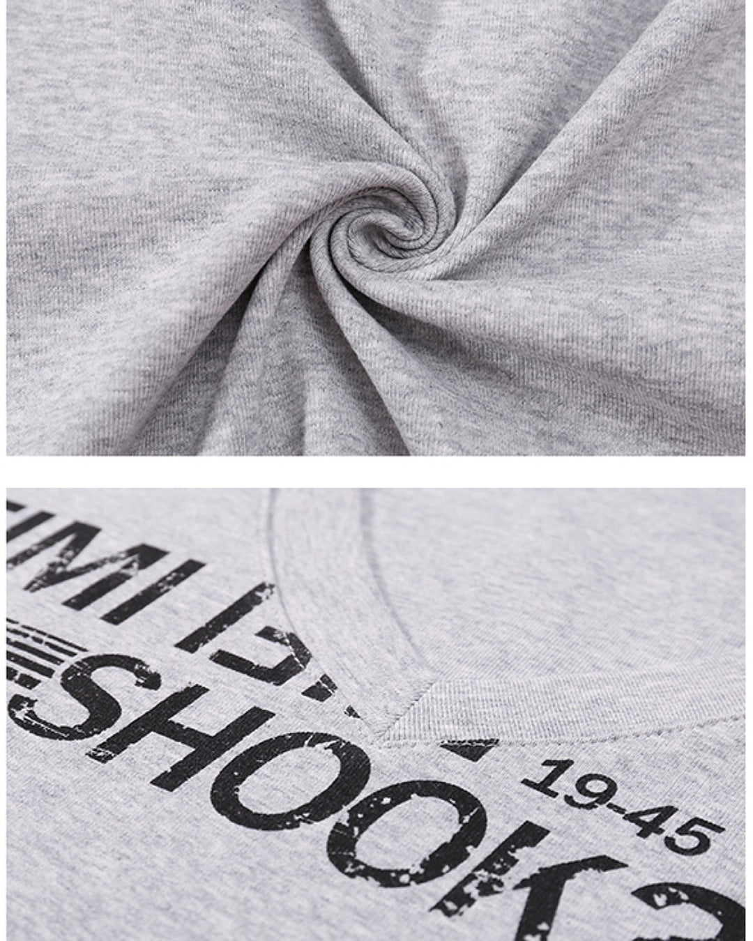VネックプリントTシャツ SL669